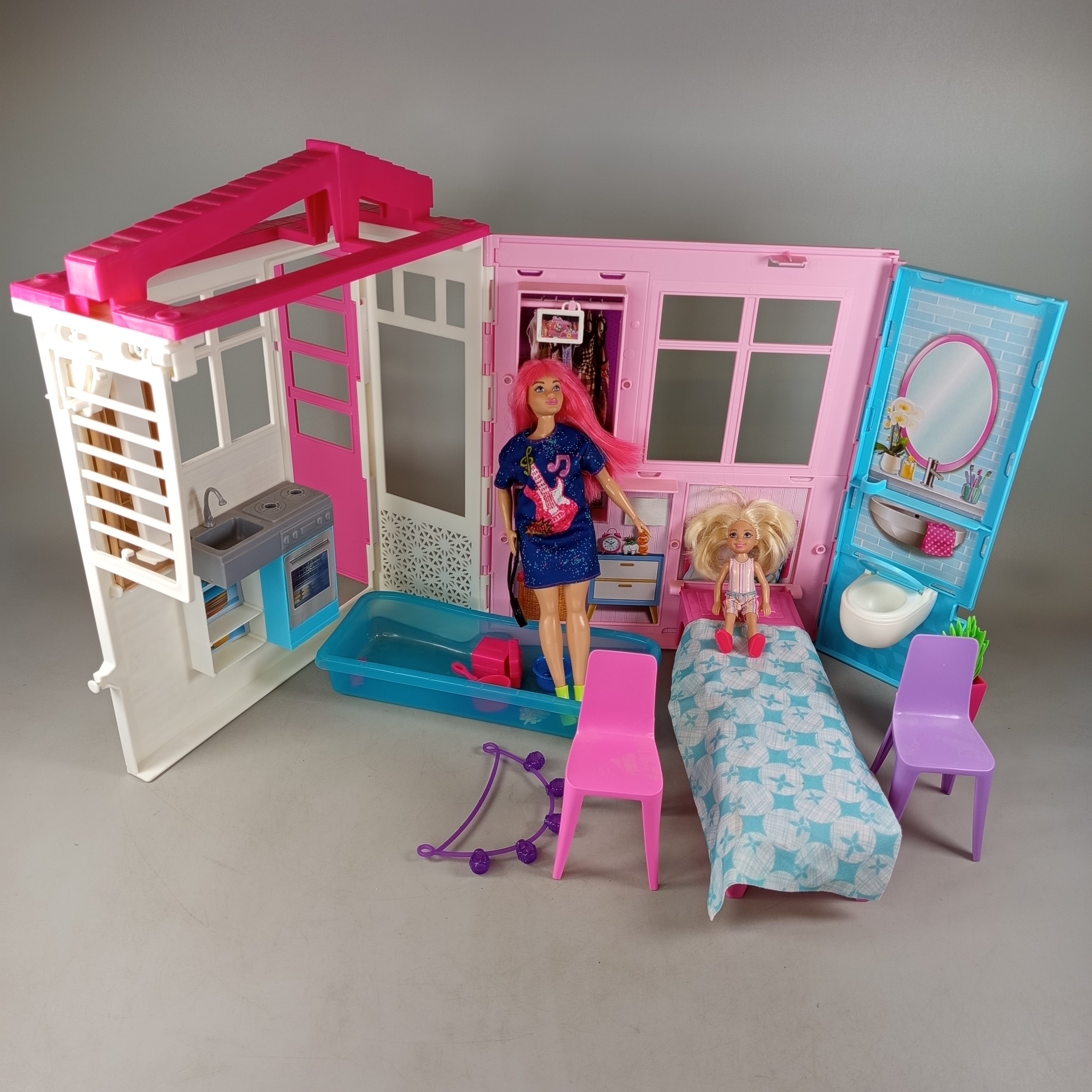 Barbie Puppenhaus-Spielset 👗💖, gebraucht, ab 3 4 5 Jahre | ✅ geprüft